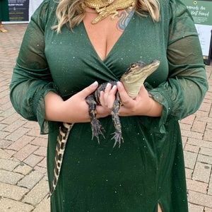 Baltic Born Carmen Shimmer Maxi Dress